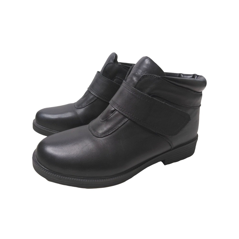 Propet Ankle Boot Mens 10 D Black Leather Waterproof Winter Outdoor Lined Tyler